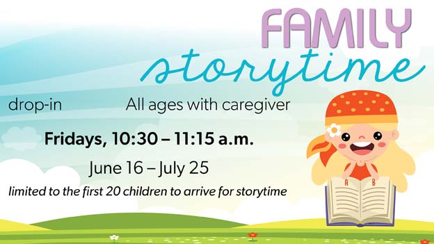 drop-in family storytime, click for details